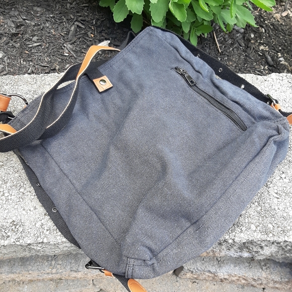 renzono canvas backpack shoulder bag